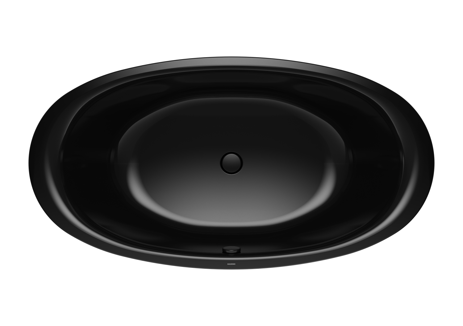 KA BW ELLIPSO DUO OVAL freistehend Mod. 232-7,1900x1000mm,schwarz,VKT schwarz