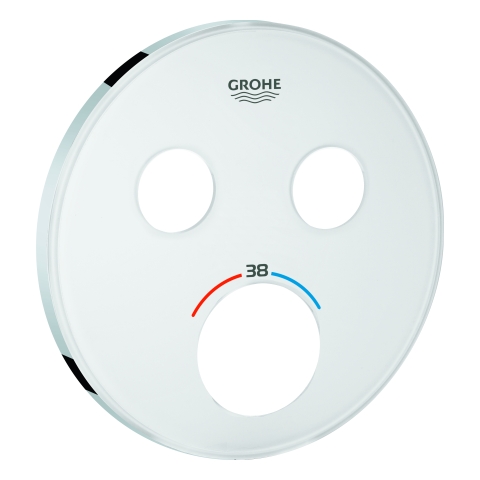 GROHE Rosette 49033 für SmartControl UP-THM mit 2 ASV moon white