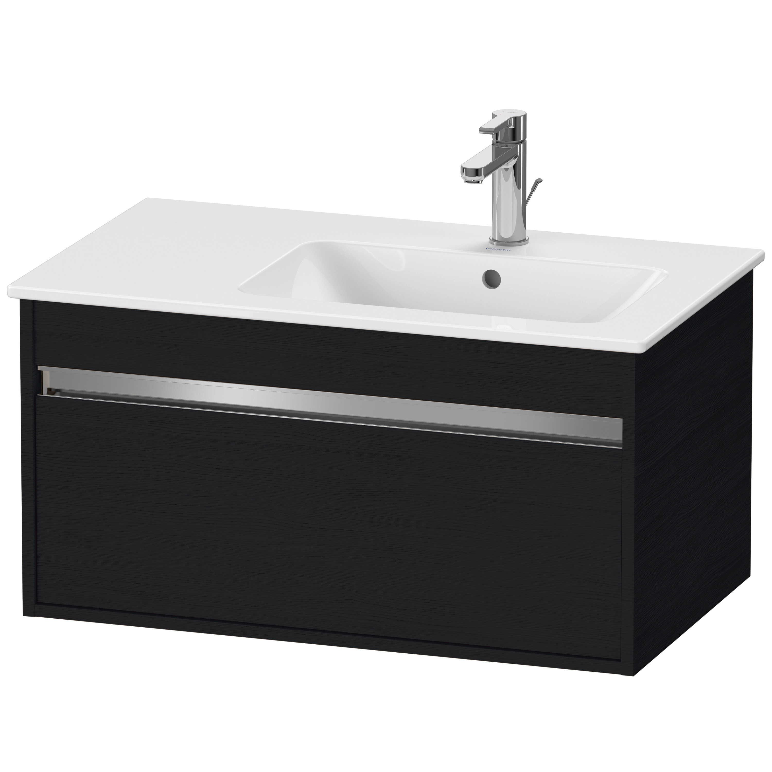 Duravit WTU Ketho f. ME by Starck, 1 Auszug 410x800x475mm, Eiche Schwarz