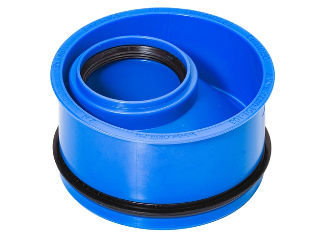 airfit PP-Abwasser-Innen-Reduzierstück DN 110/50, für dickwandige Rohre, blau