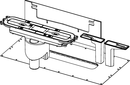 TECEdrainprofile Ablauf "senkrecht", DN 50, Ablaufleistung 1,37 l/s