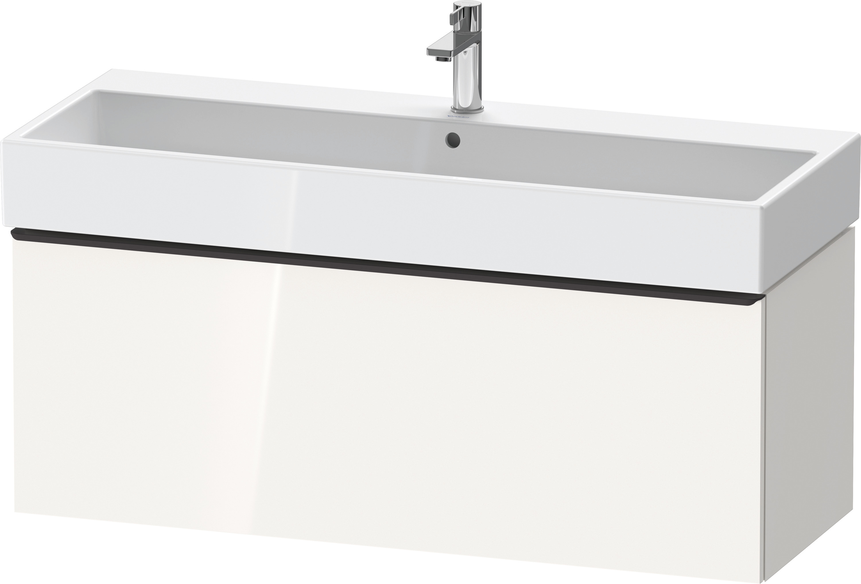 Duravit D-Neo WTU,Wdh,Ausz:1,Gr:Diamant Schw. 1184x442x440mm,Weiß Hochglanz,Dekor