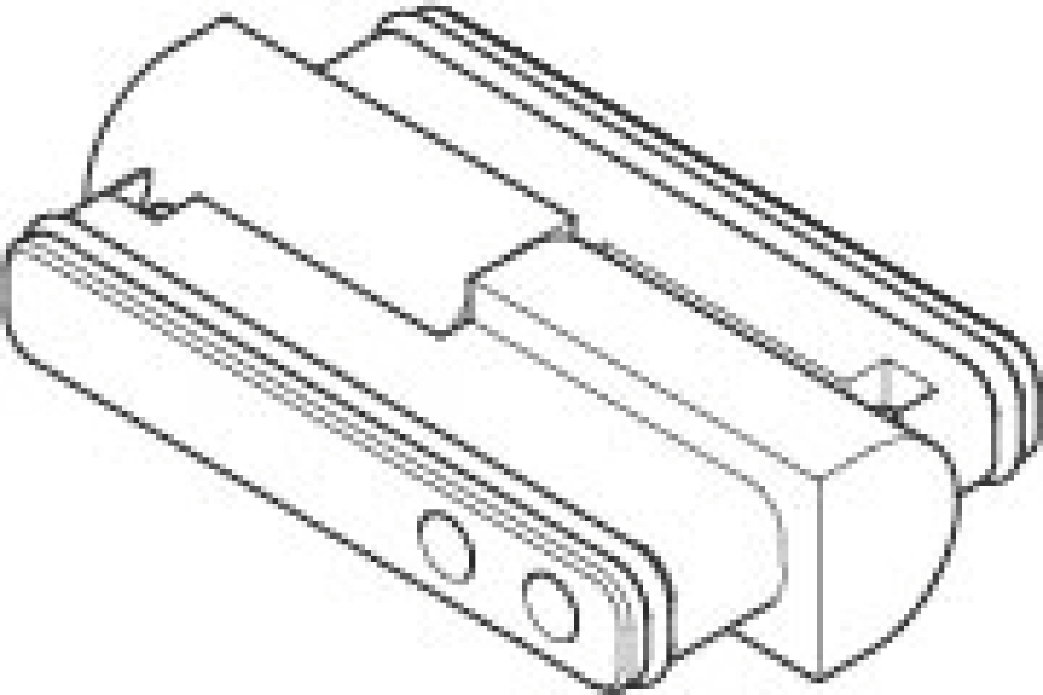 DO Gelenk für Bidet ERSATZTEILE 90240209500 60 x 36 x 15 mm Chrom