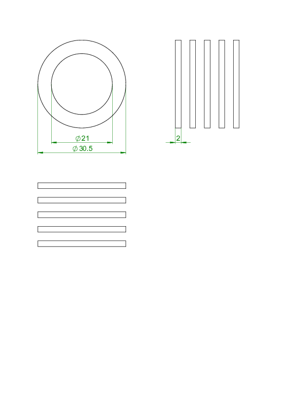 OVENTROP-Dichtring 5-fach, für Verbindungsstelle G 1