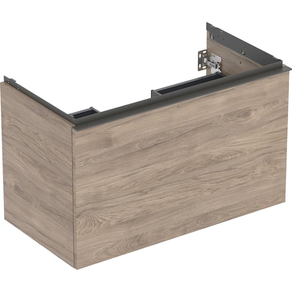 Geberit Acanto US für WT B:90cm, 1 Schubl. 1 i.Schubl., Nussbaum