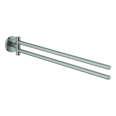 GROHE Handtuchhalter Essentials 40371_1 2-armig schwenkbar 450mm supersteel