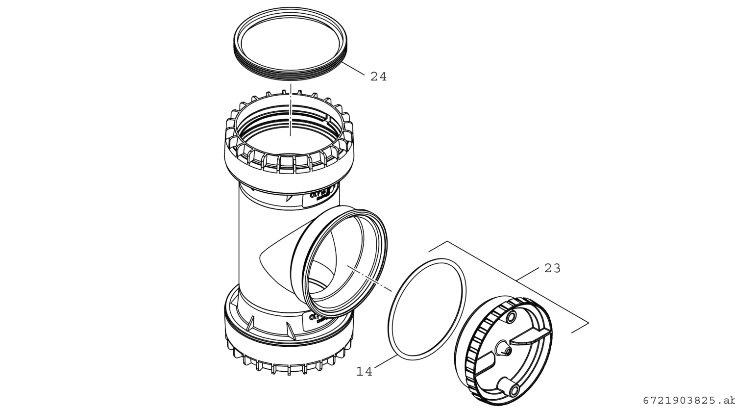 BOSCH Abgaszubehör FC-FR80 Rohr mit Prüföffnung, d:80mm, flexibel