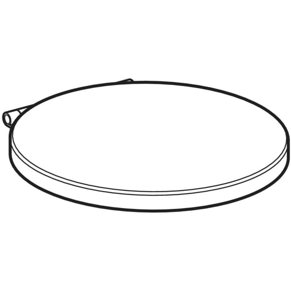 Geberit Preciosa WC-Sitz, weiß Scharniere Edelstahl