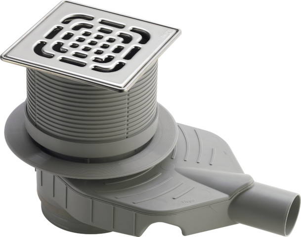 Viega Bodenablauf Advantix Top 4914.11 in DN50 Kunststoff grau