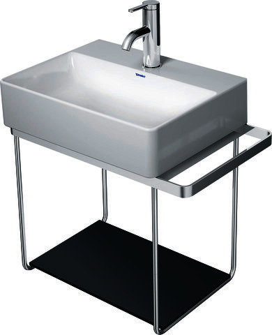 DU Glaseinleger in Metallkonsolen f. DuraSquare WT 073245, Schwarz