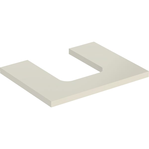 Geberit ONE WT-Pl. Aus mi. f. AWT Schalenform 60x3x47cm, sandgrau hgl.
