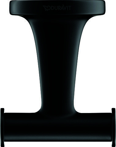 DU Starck T Handtuchhaken, Schwarz Matt, 60x76x50