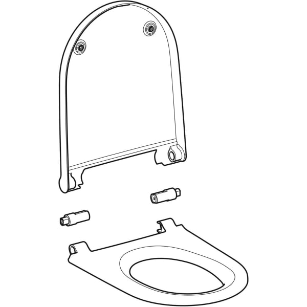 Geberit WC-Sitz f. Geberit AquaClean Sela weiß matt