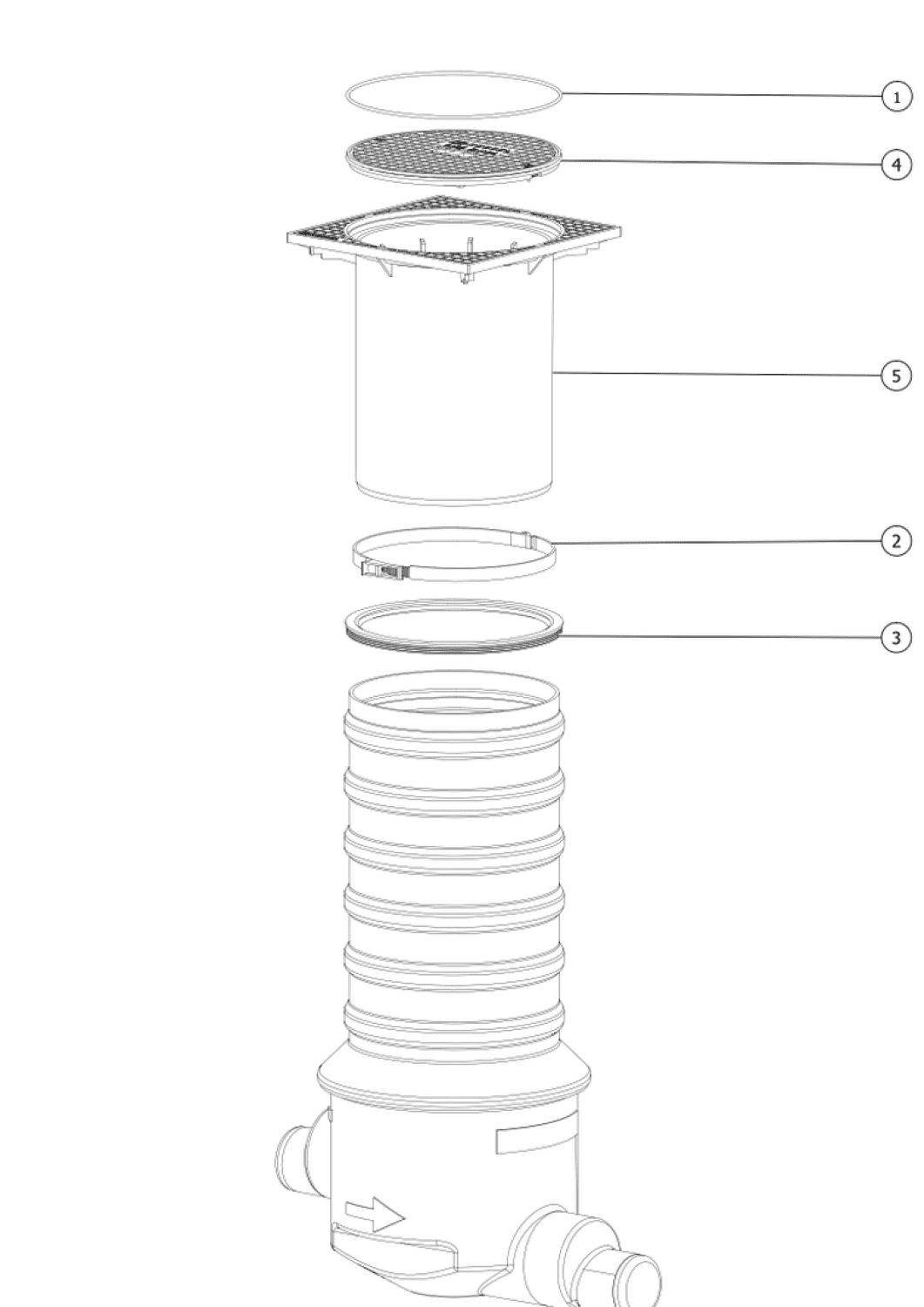 KESSEL-Probenahmeschacht LW 400, DN 100/150, Klasse B