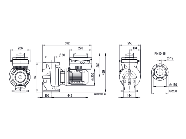 BIRAL Inline-Pumpe VivarA M 80-21 360