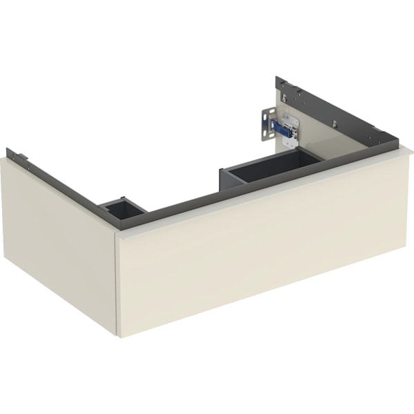 Geberit iCon Unterschrank für WT, 1 Schubl. 74x24,7x47,6cm, sandgrau