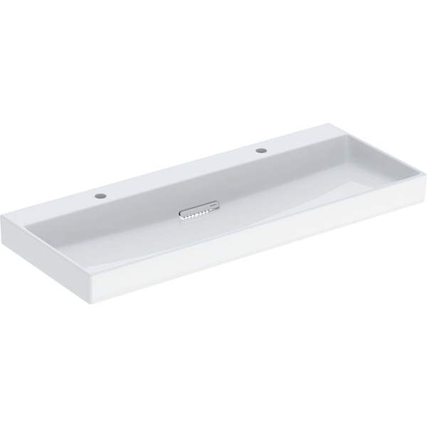Geberit ONE Waschtisch 120x48cm, CleanDrain 2 Hl., o. Ül., weiß, KeraTect/weiß glzd