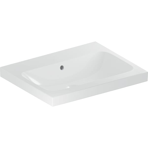 Geberit iCon Light Waschtisch 60x48cm ohne Hahnloch, mit Ül., weiß, KeraTect