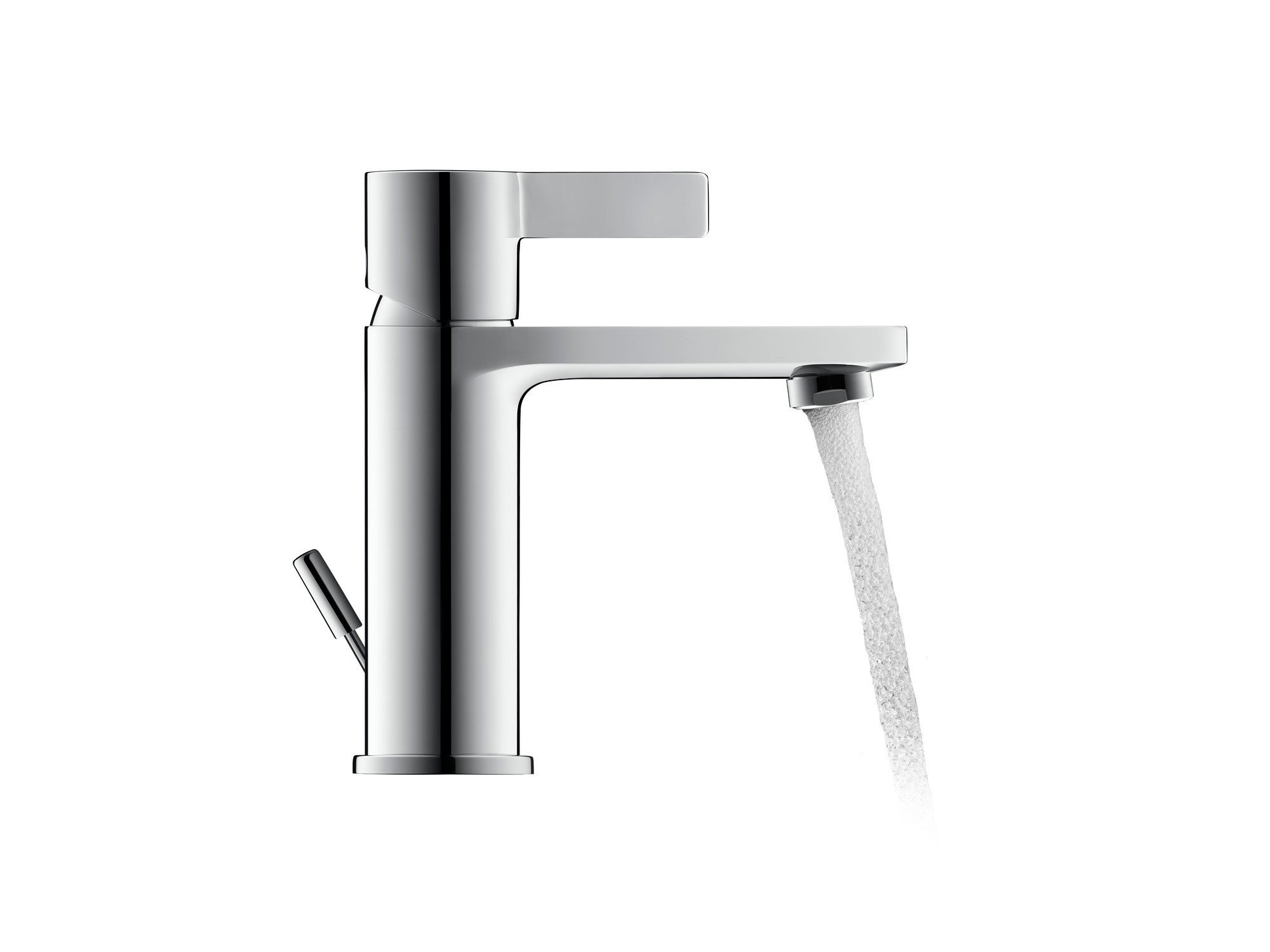 Duravit D-Neo Einhebel-Waschtischmischer M FreshStart, mit Zugstange, Chrom HG