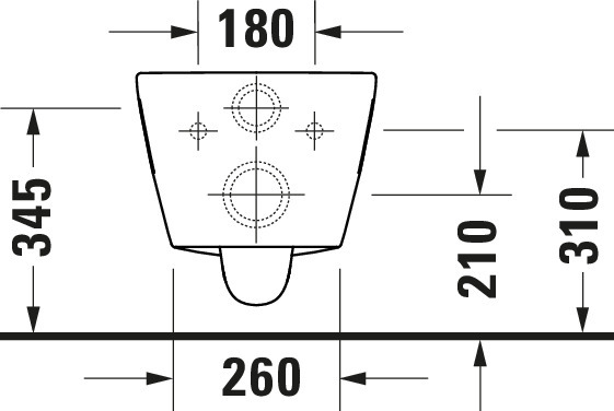 Duravit WWC 540mm D-Neo, weiß, Tiefspüler rimless, HYG