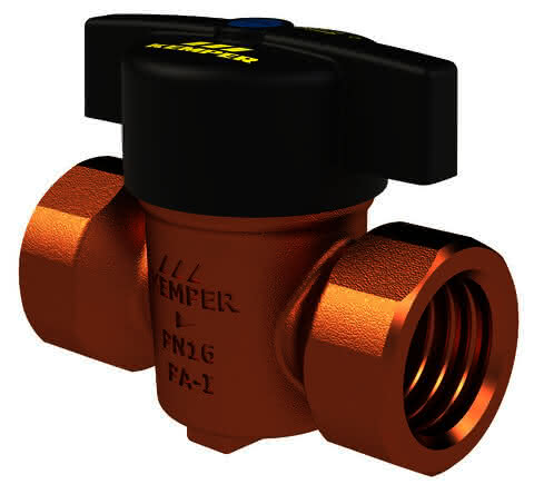 KEMPER VAV Vollstrom-Absperrventil RG mit Bediengriff, IG DN20
