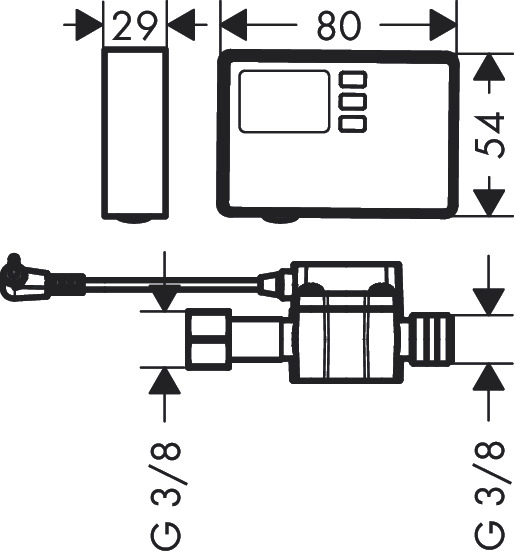 Hansgrohe F23 Durchflussmesser