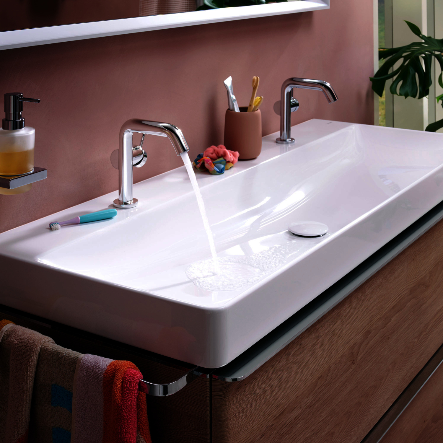 Hansgrohe WTM 110 Tecturis S Fine CoolStart m.Push-Open Ablaufgarnitur chrom