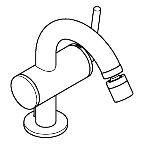GROHE Einhand-Bidetbatterie Atrio 24364 cool sunrise