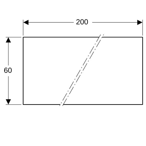 Geberit Duofix Paneel 200 x 60 cm