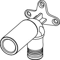 TECElogo-Push Universal-Wandscheibe lang, Dim.20xRp 1/2", Rotguss/Si-Bronze