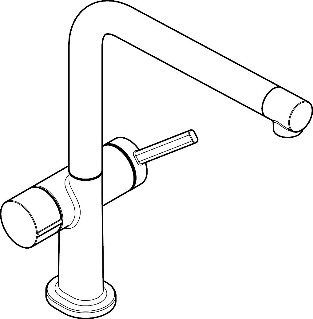 Hansgrohe Spültischmischer 270 Talis M54 Geräteabsperrventil 1jet chrom