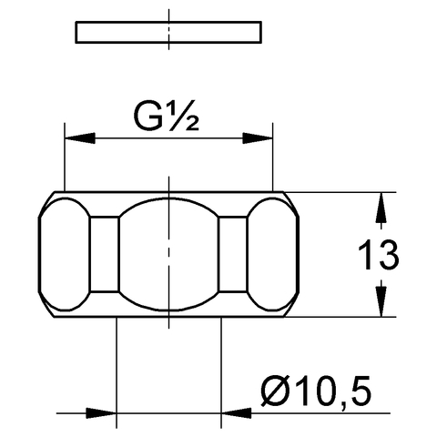 GROHE Verschraubung 440438 für Eichelberg Standventil