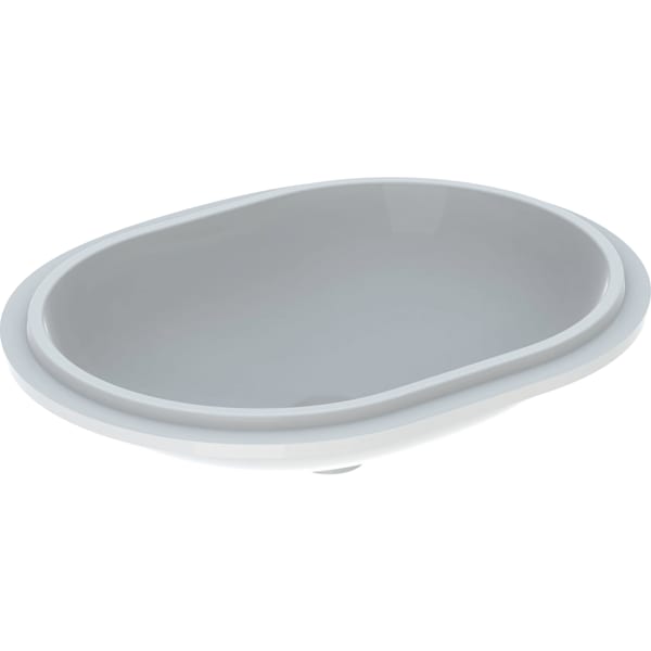 Geberit VariForm Unterbau-WT, elliptisch 62,5x49cm, o. Hl, o. Ül., gl, weiß,Tect
