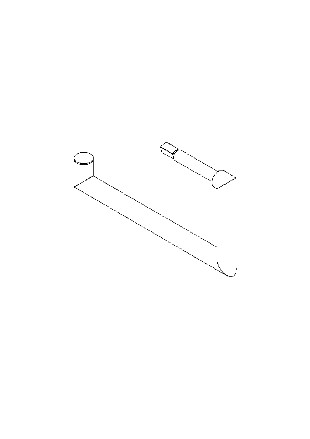 DO Halter für Papierrollenhalter ET 90282262800 150 x 80 x 13 mm Chrom