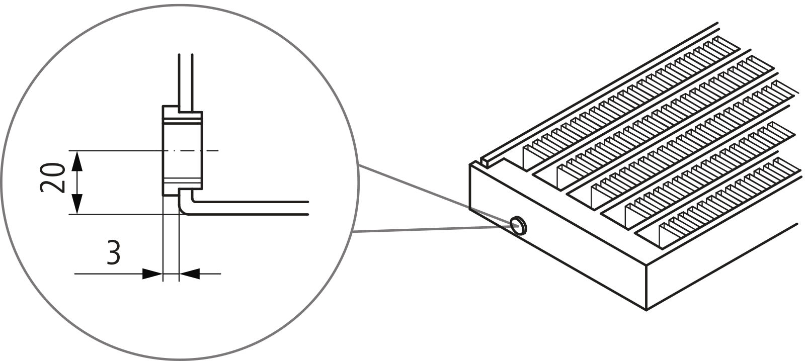 Kermi Konvektor Typ22 BH140x122x1800mm QN1309,weiß,6bar, m. Abd., AB Uni.