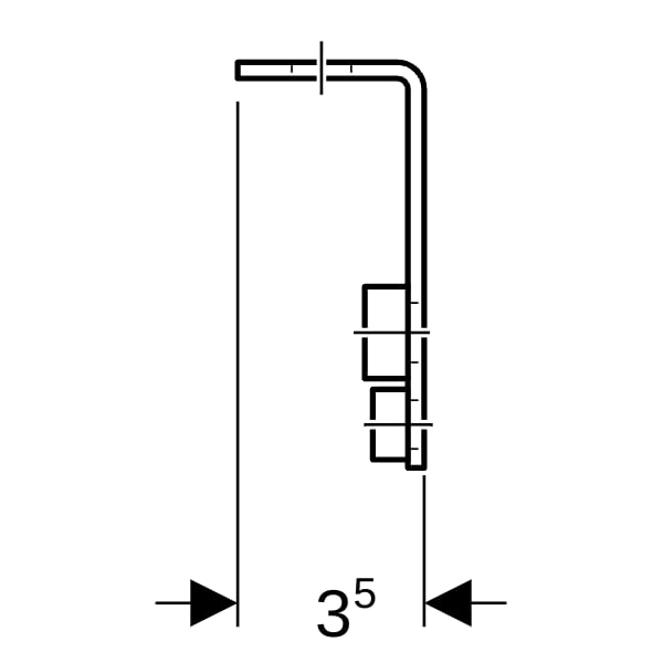 Geberit GIS Rohrhalter