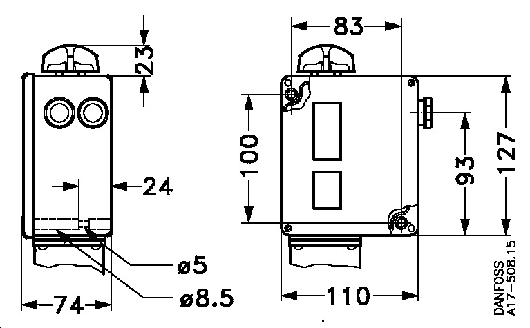 Danfoss Mindestdruckbegrenzer RT 31 B 1 -10 bar, Begrenzer