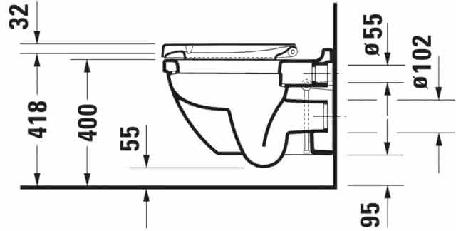 DU WC-Sitz Starck 3 mit SoftClose Scharniere edelstahl, weiß