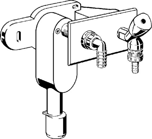 Viega Geruchverschluss 5635.1 in DN40/50 Kunststoff verchromt