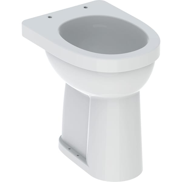 Geberit Renova Comfort Stand-WC Flachspüler erhöht barrierefrei, Abg. vertikal, weiß