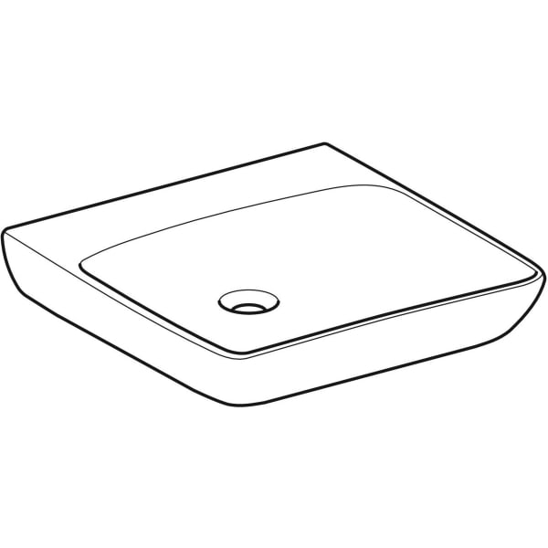 Geberit Renova Comfort WT barrierefrei 60x55cm, o. Hl., o. Ül., weiß, KeraTect