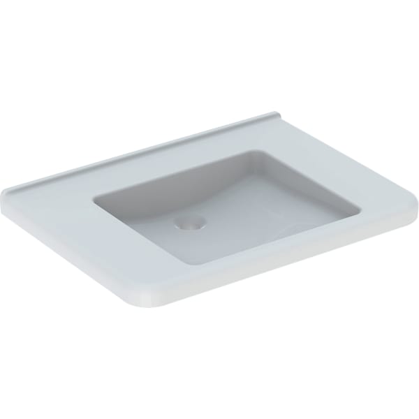 Geberit Renova Comfort WT eckig, barrierefrei 75x55cm, o. Hl., o. Ül., weiß, KeraTect