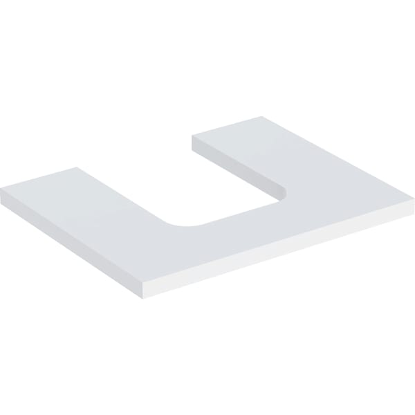 Geberit ONE WT-Pl. Aus mi. f. AWT Schalenform 60x3x47cm, weiß matt