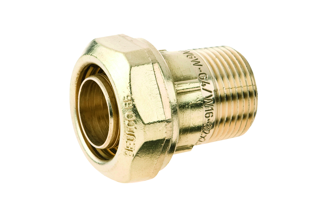 BEU Übergangsstück gerade AG für TW 1/2" 20x2,2 BEU Übergangsstück gerade AG für TW 1/2" 20x2,2