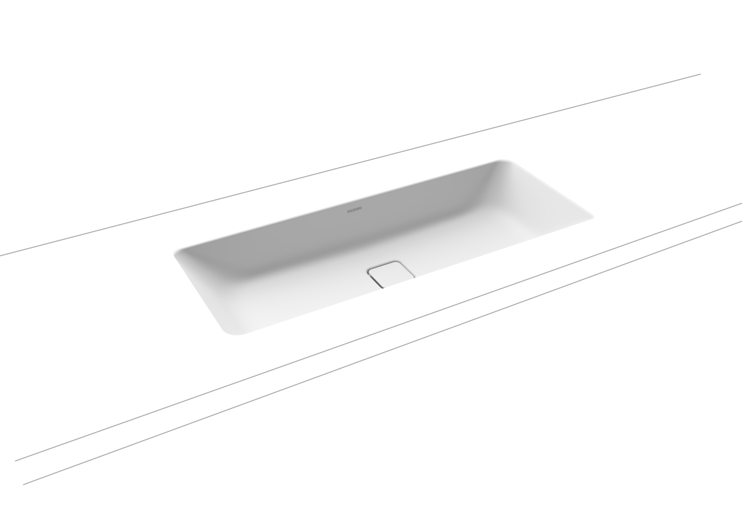 KA WB CONO UNTERBAUWASCHTISCH Mod.3088, 869x382mm,alpinweiß matt,PEFF,AD,oÜL
