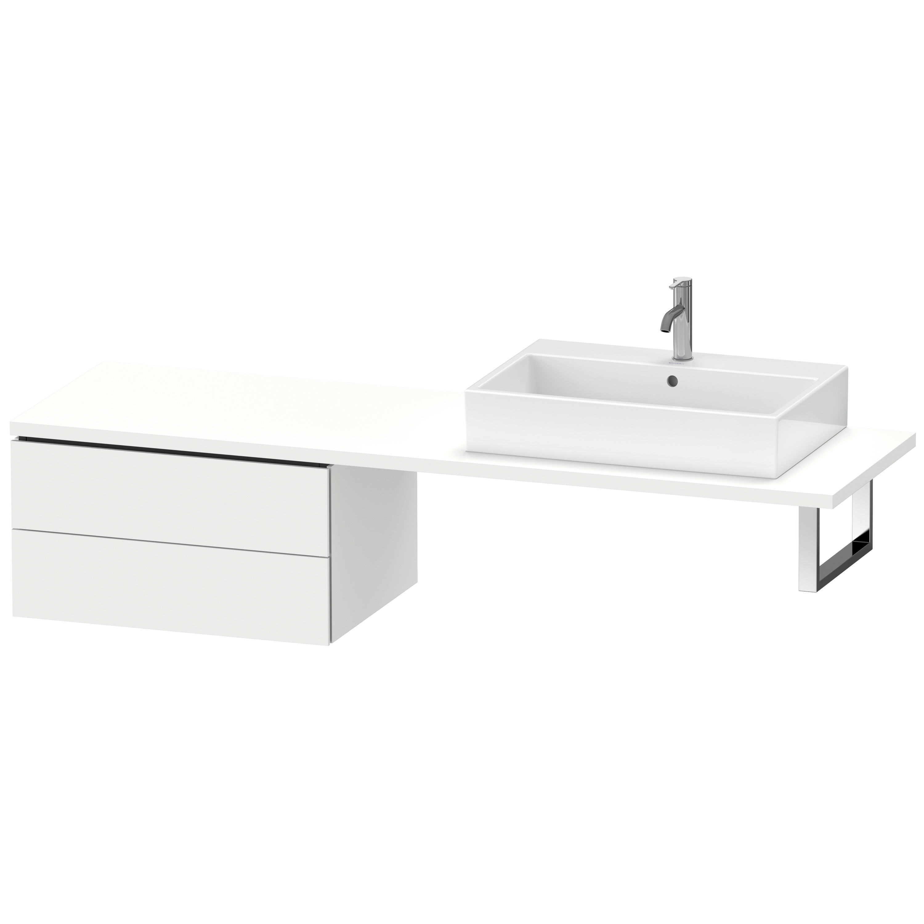 Duravit US f.Kons.Comp. L-Cube400x720x547mm 2 Schk.weiß matt