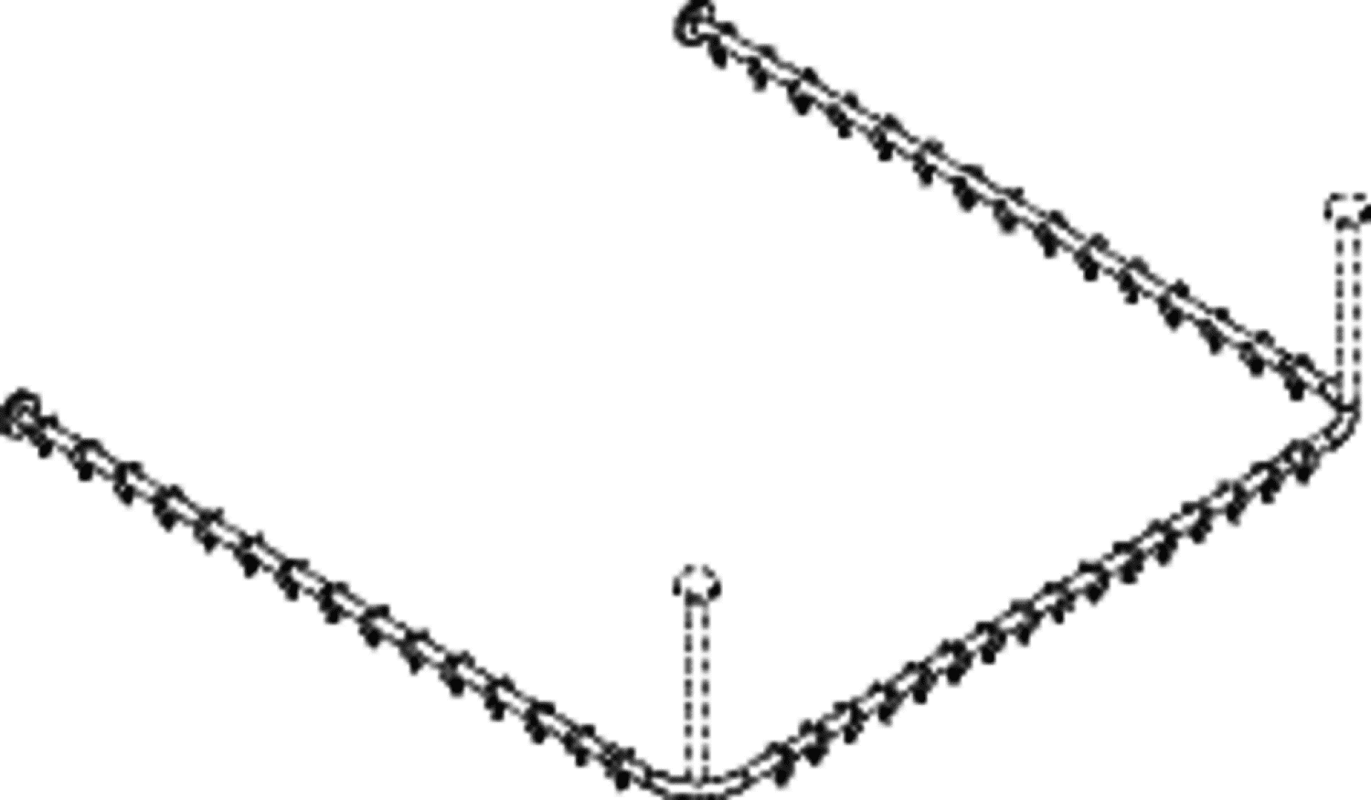 HEWI VH-Stange,d:25,A1/A3=1487, A2=1465, 46 Ringe, plvb weiß tiefmatt