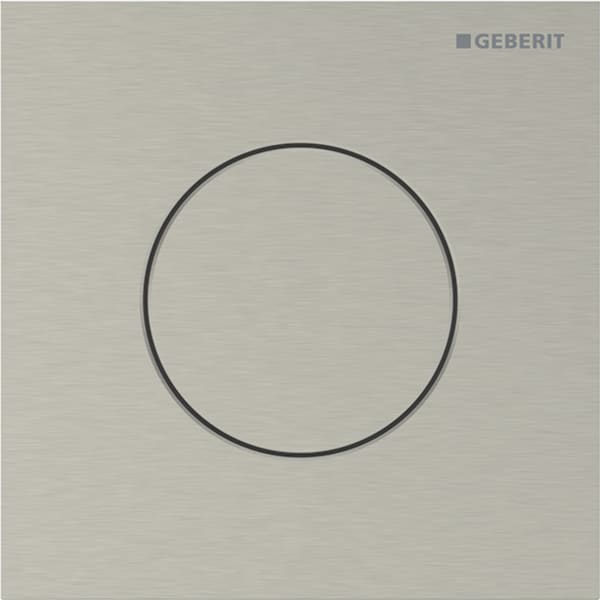 Geberit Typ 40 BetPl., rund, f. UR-Strg. pneum. Sp., nickel gebürstet /Etc