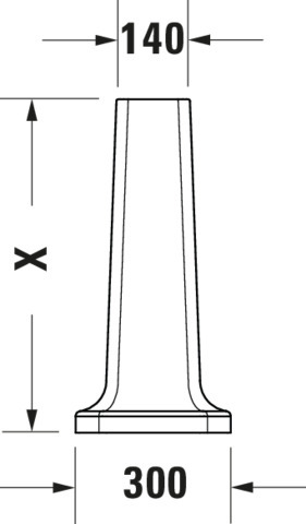 DU Standsäule 1930 für 043880 und 043870, weiß WonderGliss
