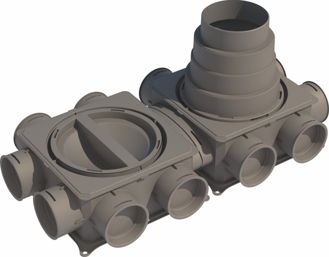 Wolf Luftverteiler Flach mini 12-75 für CWL Wolf Luftverteiler Flach mini 12-75 für CWL
